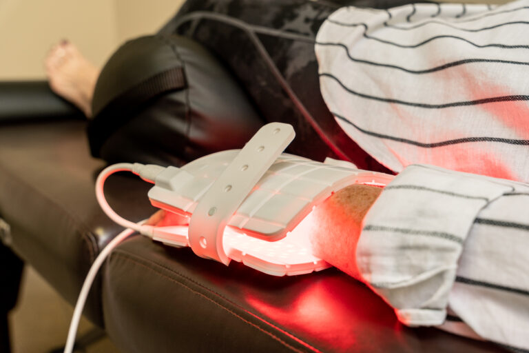 Red light therapy for people in chronic pain and inflammation Title: Red Light for Pain Relief