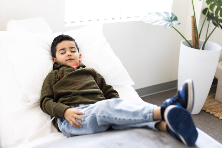 Red light therapy for children's health and development.
